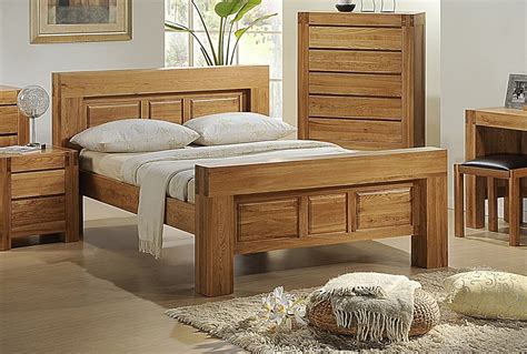 Soild Oak Bedroom Furniture Set - Homegenies