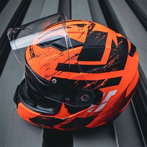 Capacete Ls2 Ff320 Stream Hunter Laranja Vis Solar Interna