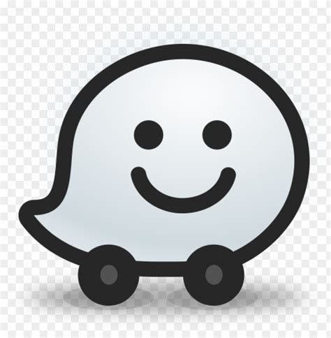 Waze Monochrome Logo Png Toppng