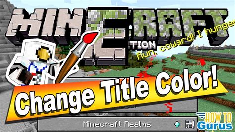 How You Can Change The Title Color In Minecraft Make A Custom