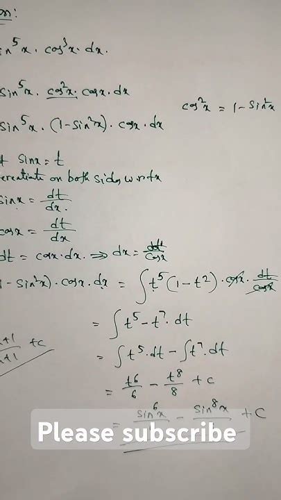 Evaluate Integral Sin S 3x Dx Short Engineering Mathematics 2