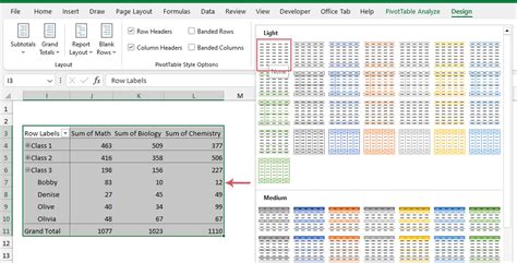 How To Change Bold Font In Pivot Table