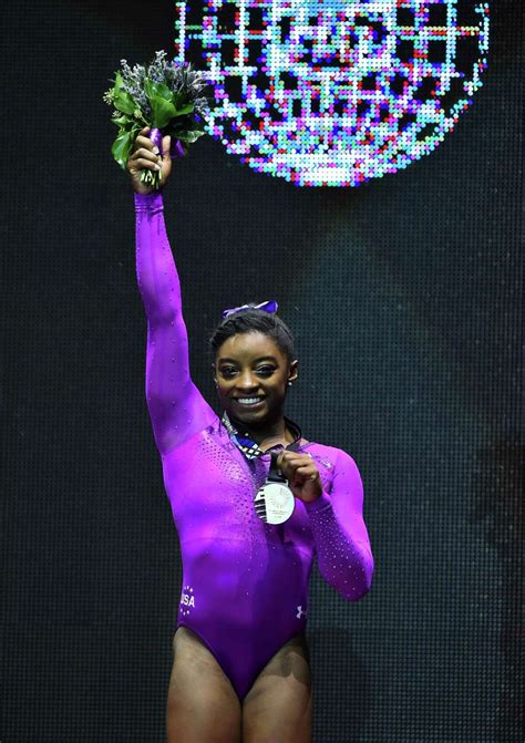 Springs Simone Biles Wins Third Straight World All Around Gymnastics Title