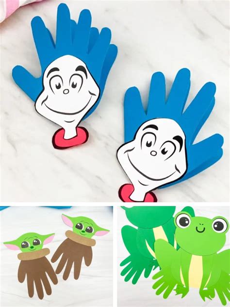 53 Fun Handprint Crafts For Kids Free Templates Simple Clip