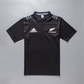 All Blacks Polo Jersey Nova Zel Ndia Todos Os Negros Rugby Jersey Casa