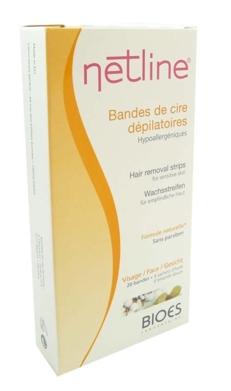 NETLINE BANDE DE CIRES DEPILATOIRES VISAGE