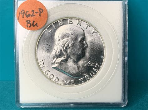 1962 P Franklin Half Dollar For Sale Buy Now Online Item 679265