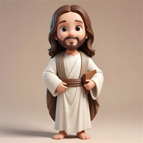 D Character Of Jesus Christ For Composition Premium Ai Generated Image