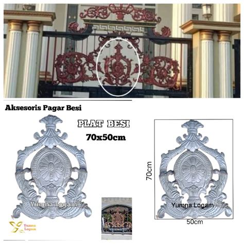 Jual Ornamen Aksesoris Pagar Besi Tempa Klasik Mewah Plat Besi Ukuran