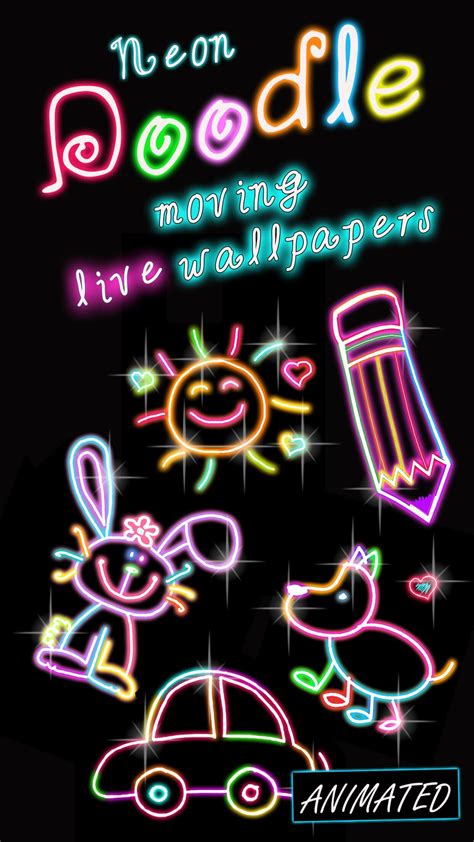 Neon Doodle Wallpapers Wallpaper Cave