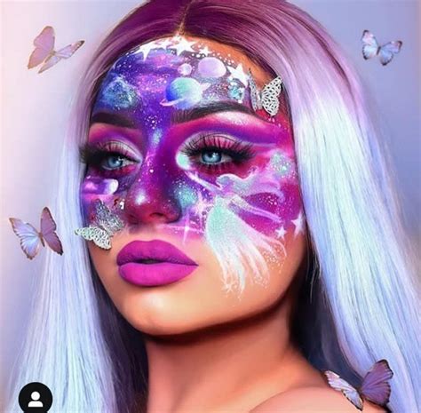 Pin By Mushroom 🍄 On Beauté Galaxy Makeup Crazy Makeup Amazing