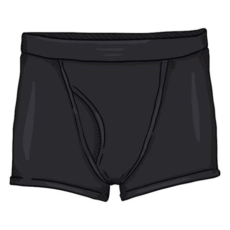 Premium Vector Vector Cartoon Men Underwear Male Black Boxer Briefs