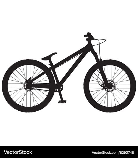 Dirt Jump Mountain Bike Royalty Free Vector Image