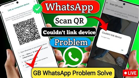 How To Fix Whatsapp Couldn T Link Device Problem Gb Whatsapp Couldn T