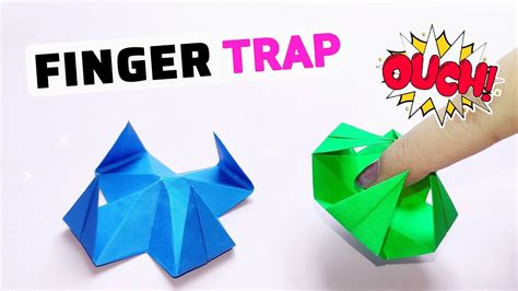 Origami Fidget Toy How To Make Origami Finger Trap Paper Finger