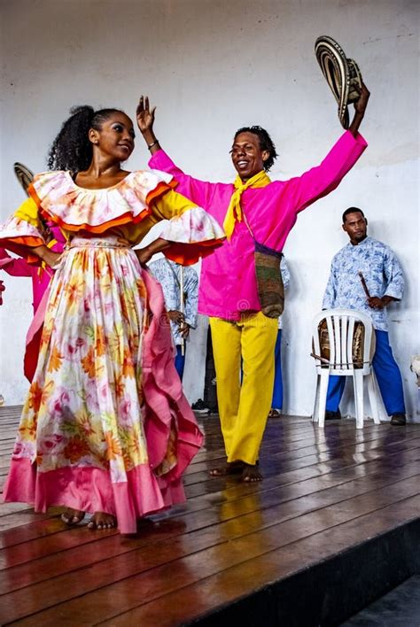 Traditional Dancing In Cartagena Colombia Editorial Photography