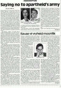 Keuse vir vryheid moontlik (Article written in Afrikaans) | South African History Online