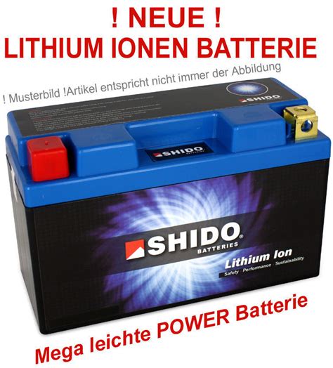 Shido Ltx L Bs Lithium Ionen Lifepo Batterie Ytx L Bs Ytc L Bs Yb L