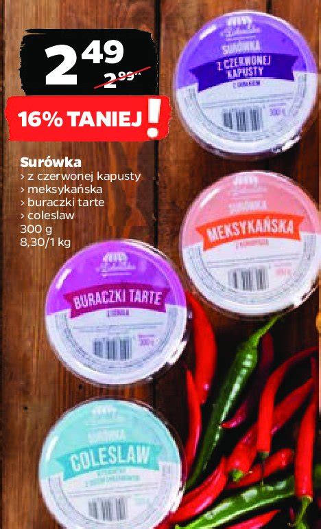 Surówka z czerwonej kapusty Z ZIELENIAKA NETTO cena promocje