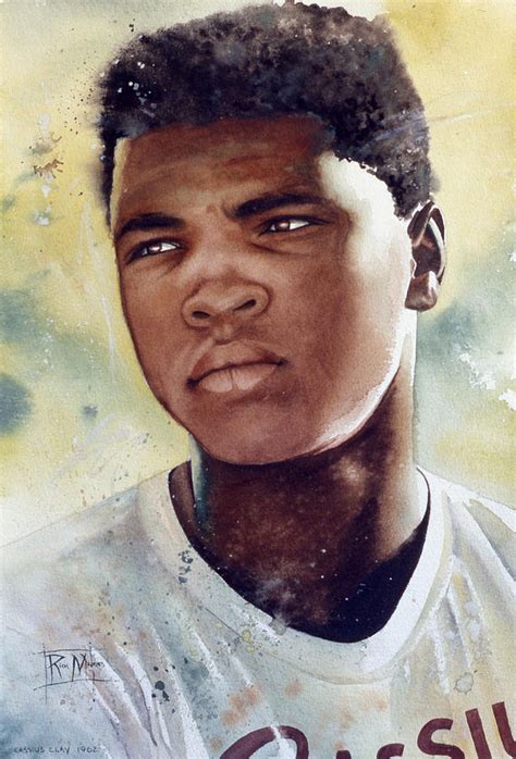 Cassius Clay Painting By Rich Marks Fine Art America