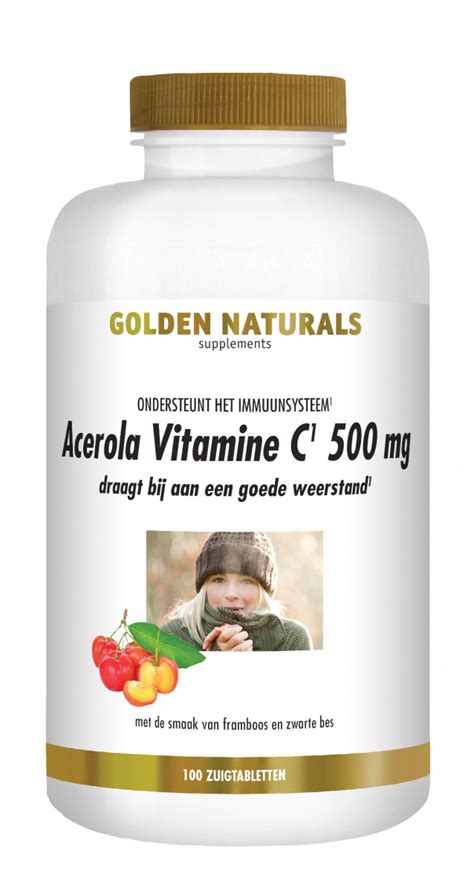 Golden Naturals Acerola Vitamine C 500 Mg Kopen GoldenNaturals Nl