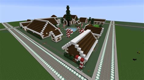 Survival Build Challenge Christmas Town Minecraft Map