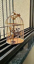 Buy Webelkart Gold Colour Metal Iron Bird Cage Tealight Candle Holder