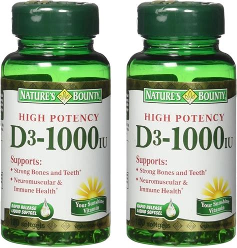 Amazon Nature S Bounty Vitamina D Ui Salud Inmune