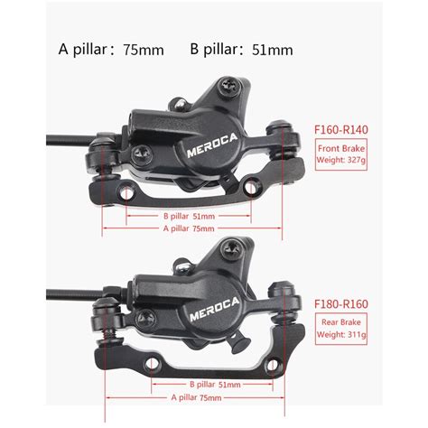 Meroca M Dual Piston Hydraulic Disc Brake For Mountain Bike