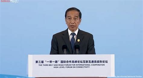 Indonesia China Pererat Belt And Road Initiative Jokowi Pembangunan