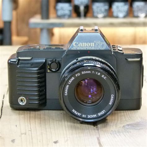 Used Canon T70 35mm SLR Camera with FD 50mmF1.8 Lens