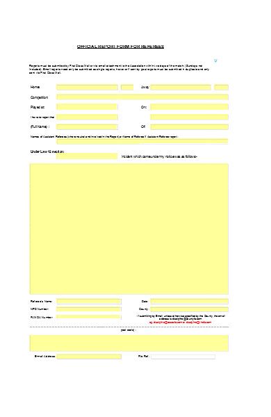 Free Referee Report Forms In Pdf Ms Word Excel