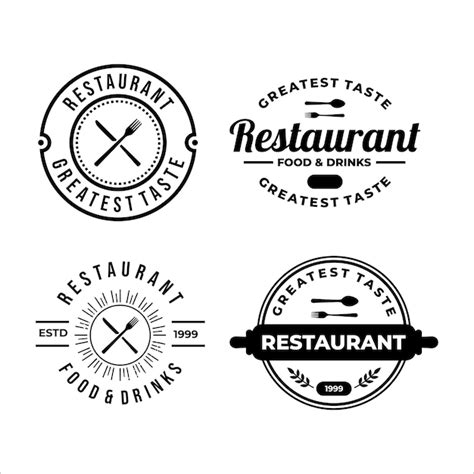 Premium Vector Set Of Restaurant Logo Vector