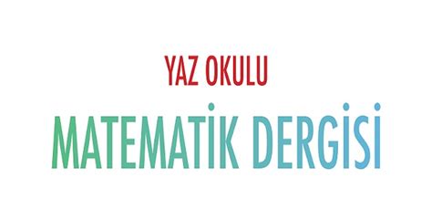 Matematik Yaz Okulu Dergisi 4 12 Sınıf Meb Ders