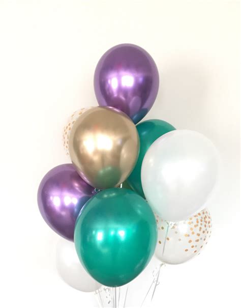 Purple Green And Gold Balloons Gold And Purple Balloons Mardi Grad