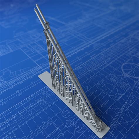 1/144 Royal Navy 50ft Lower Booms x2 (Stowed, Port & Starboard) – Micro