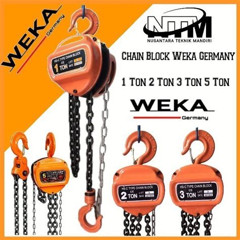 Jual Chain Block Ton X Meter Weka Takel Ton X Meter Weka