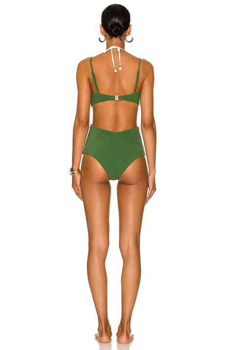 Johanna Ortiz Algae Reef Discovery One Piece Swimsuit In Algae Fwrd