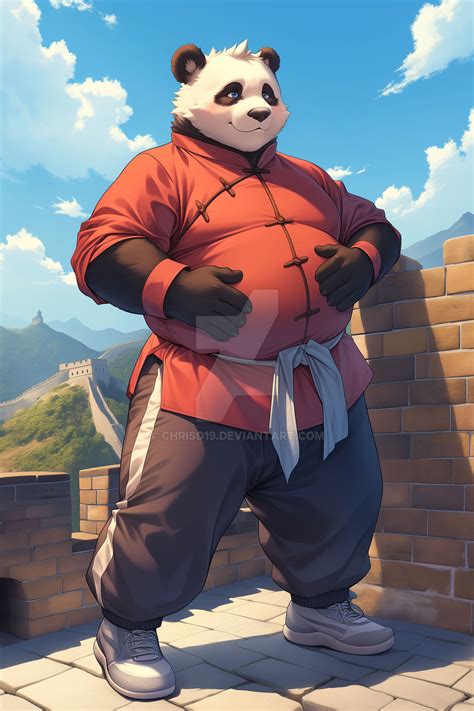 Panda Guy at the Great Wall of China [Open] by ChrisD19 on DeviantArt
