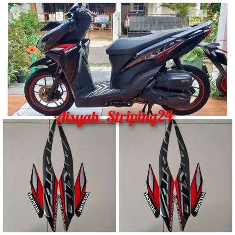 Jual Stiker Striping Honda Vario Hitam Shopee Indonesia