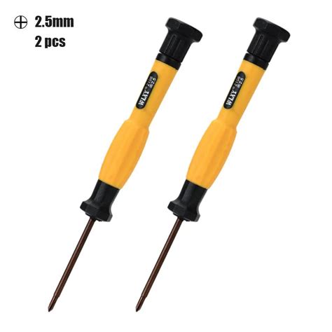 (2pcs/ set) 2.5mm Phillips Screwdriver Cross Head Screwdrivers Magnetic Tip Hand Tool Screw ...