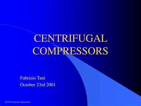 Ppt Centrifugal Compressors Powerpoint Presentation Free Download