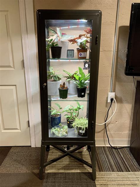 I used the Fabrikor Cabinet to build an indoor greenhouse! : r/ikeahacks