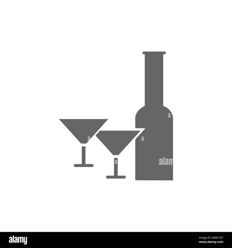 Cocktail Icons Common Graphic Resources Vector Illustrations Stock