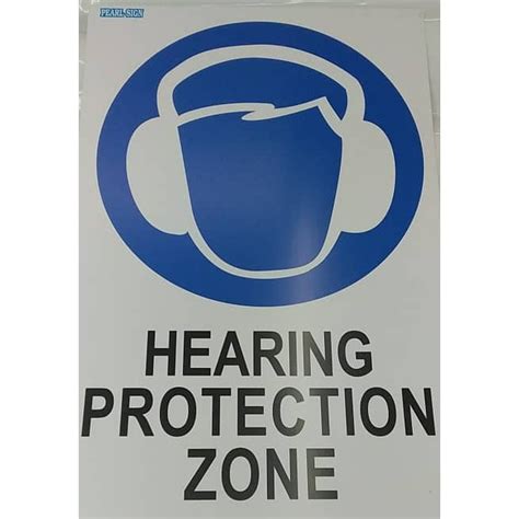 Mandatory Safety Sign Hearing Protection Zone Pvc 400 X 600mm2 Pcs Pkt Shopee Malaysia