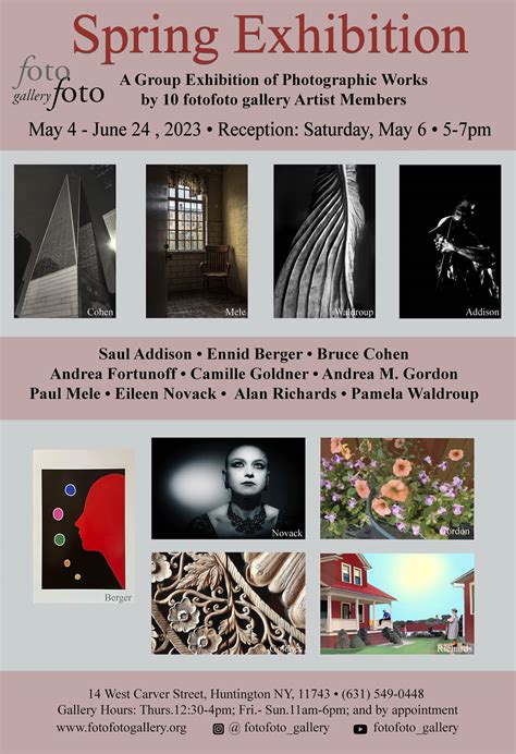 Fotofoto Gallery Artist Members Spring Exhibition Huntington Arts