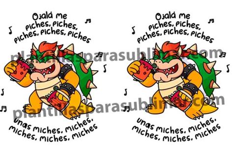 Bowser Mcihes Miches Vector Png Plantillas Para Sublimar