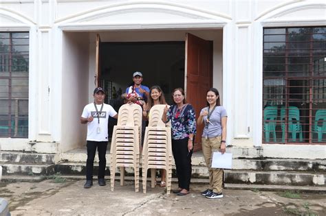 LOOK ILECO III DONATED MONOBLOCK CHAIRS TO SAN ISIDRO CHAPEL BRGY