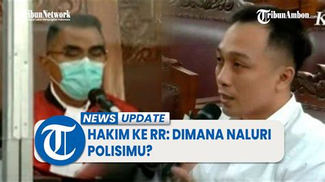 Hakim Pertanyakan Naluri Polisi Bripka Ricky Saat Yosua Ditodong Pisau