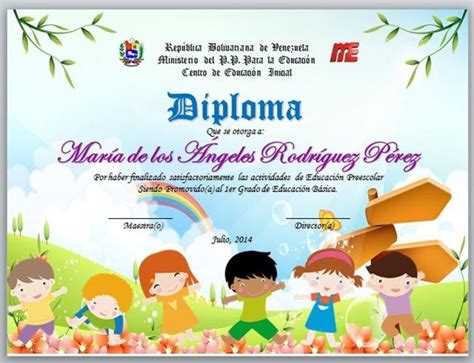 Diplomas Para Graduacion Preescolar Bs 3 800 00 En Preschool Certificates Preschool Diploma